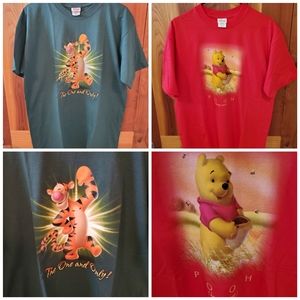 2 Disney Men's L Shirt Pooh and Tigger